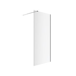 Vidoq walk-in ścianka prysznicowa prosta 120x200 cm, powłoka Clean Control, chrom