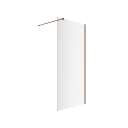 Vidoq walk-in ścianka prysznicowa prosta 120x200 cm, powłoka Clean Control, miedziany szczotkowany