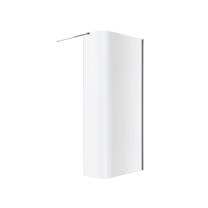 Vidoq walk-in ścianka prysznicowa gięta 83x200 cm, powłoka Clean Control, chrom