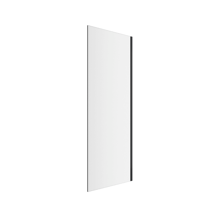 Rols ścianka prysznicowa boczna 80 cm powłoka Clean Control, czarny mat