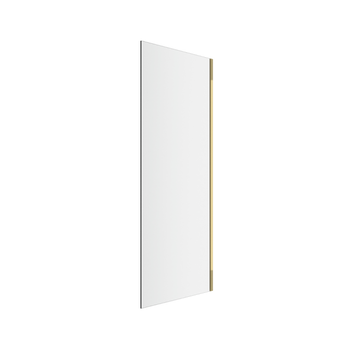Rols ścianka prysznicowa boczna 90 cm powłoka Clean Control, złoty połysk