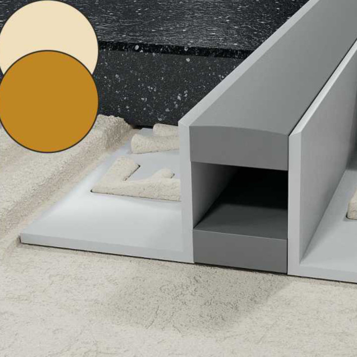 Profil LL dylatacyjny 11,5 mm długość 250 cm, PVC, karmel / beż