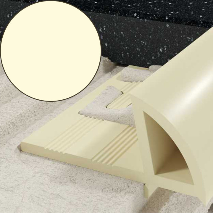 Profil EN krawędziowy 10 mm długość 250 cm, PVC, kość słoniowa