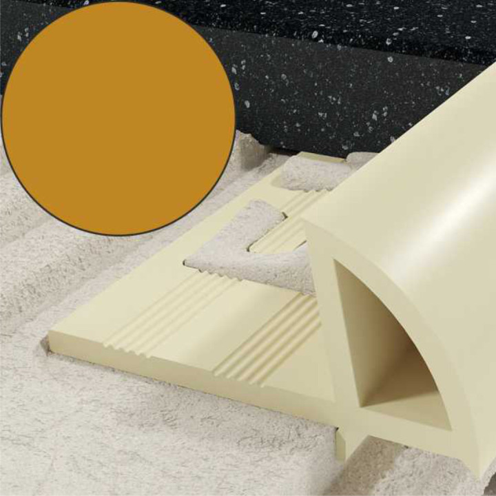 Profil EN krawędziowy 10 mm długość 250 cm, PVC, karmel