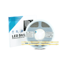 Taśma 2640 LED COB IP65, 528 LED/m, 5m napięcie 24V, moc 10W/m, 6500 K, biała zimna
