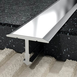 Profil T fugowy 14 mm, długość 250 cm aluminiowy, elektropoler srebrny