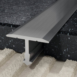 Profil T fugowy 14 mm, długość 250 cm aluminiowy, anodowany srebrny szczotkowany