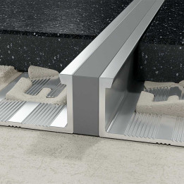 Profil LL dylatacyjny 15 mm długość 250 cm, aluminiowy z gumową wkładką