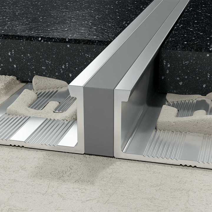 Profil LL dylatacyjny 15 mm długość 250 cm, aluminiowy z gumową wkładką