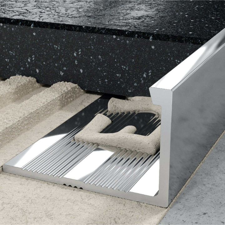 Profil L licowy prosty 12 mm długość 250 cm, aluminiowy, elektropoler srebrny