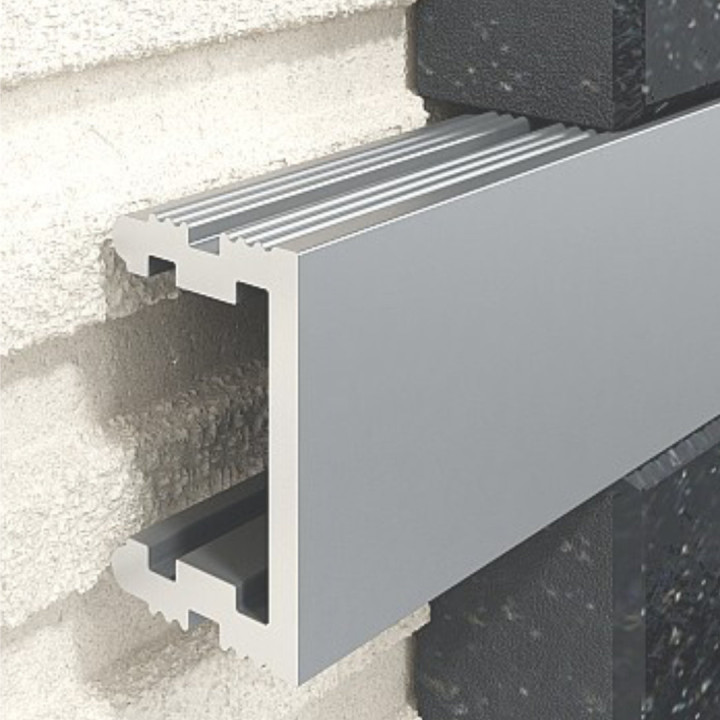 Profil U Listello 12 mm, długość 250 cm aluminiowy, anodowany srebrny