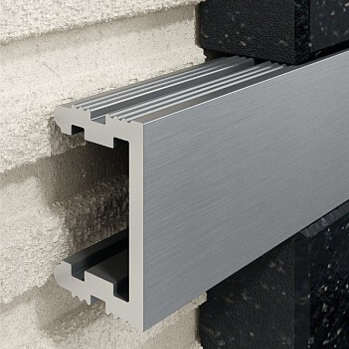 Profil U Listello 12 mm, długość 250 cm aluminiowy, anodowany srebrny szczotkowany