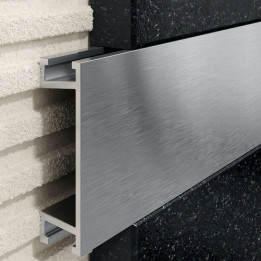 Profil U Listello 30 mm, długość 250 cm aluminiowy, anodowany srebrny szczotkowany