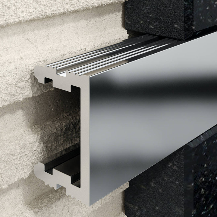 Profil U Listello 12 mm, długość 250 cm aluminiowy, elektropoler srebrny