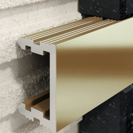 Profil U Listello 12 mm, długość 250 cm aluminiowy, elektropoler złoty