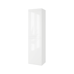Finli szafka wisząca boczna 150 cm, wysoka, biały połysk