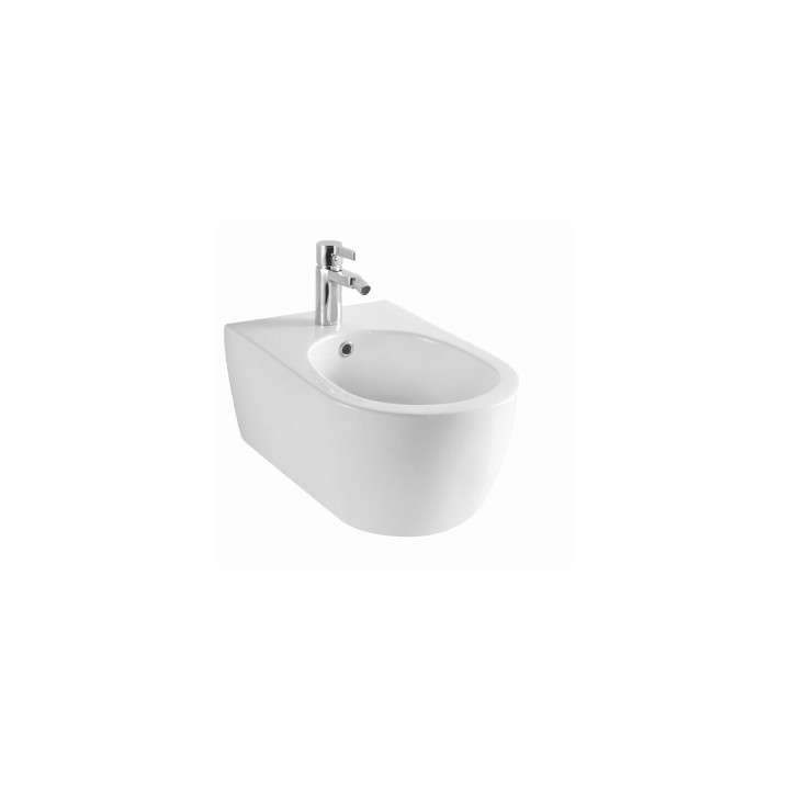 Doto D bidet wiszący, biały połysk