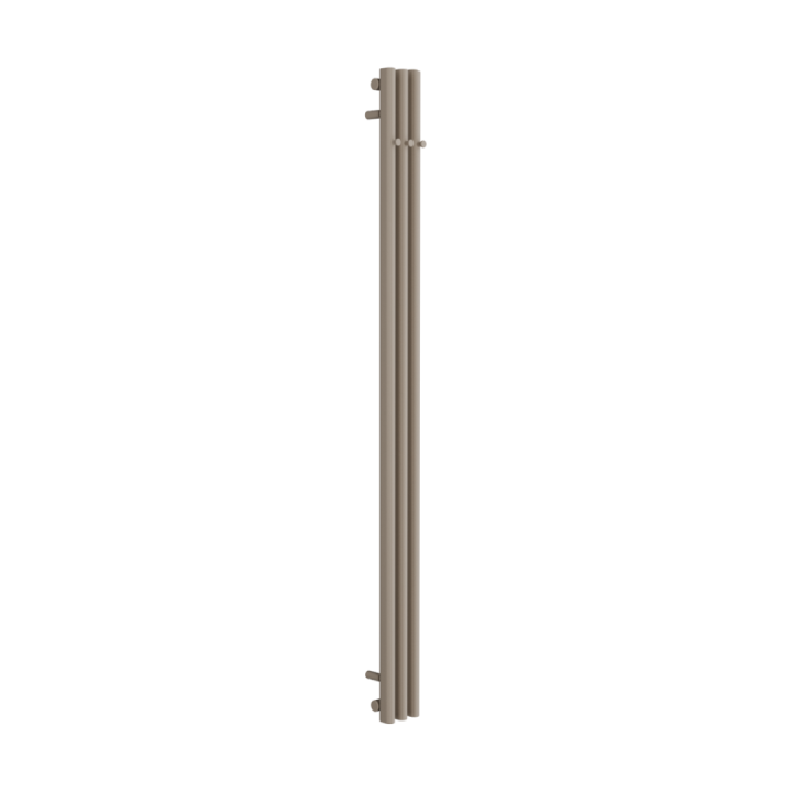 Verdi grzejnik łazienkowy pionowy 180x13 cm, 3 profile z haczykami, cappuccino