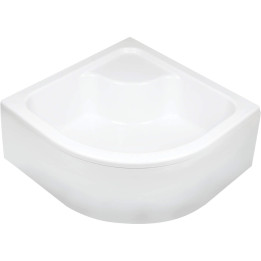 Brodzik akrylowy półokrągły 90x90 cm - głęboki biały KTD 041B