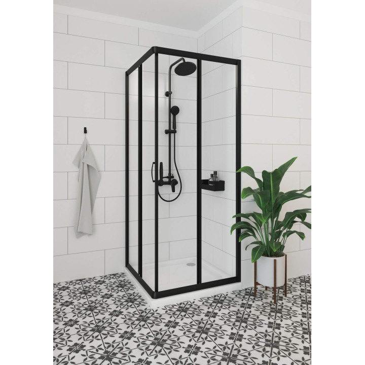 Kabina prysznicowa kwadratowa 90 cm nero KYC N41K