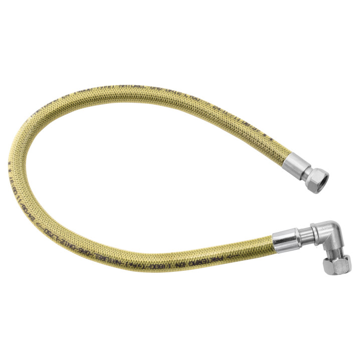 Wąż przyłączeniowy do gazu GW-GW 1-2" kolanko, 0,75 m PVC