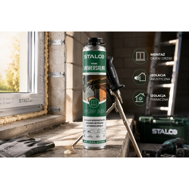 Piana Montażowa Uniwersalna STALCO 750 ml pistolet