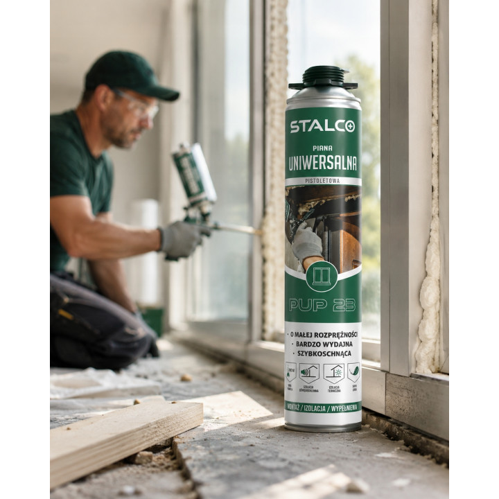 Piana Montażowa Uniwersalna STALCO 750 ml pistolet