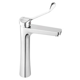 ALGEO SQUARE MEDICO bateria umywalkowa nablatowa, chrom