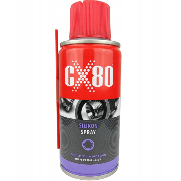 CX80 - SILIKON SPRAY 150ML NSFH1 Bezbarwny do tworzyw sztucznych i gumy