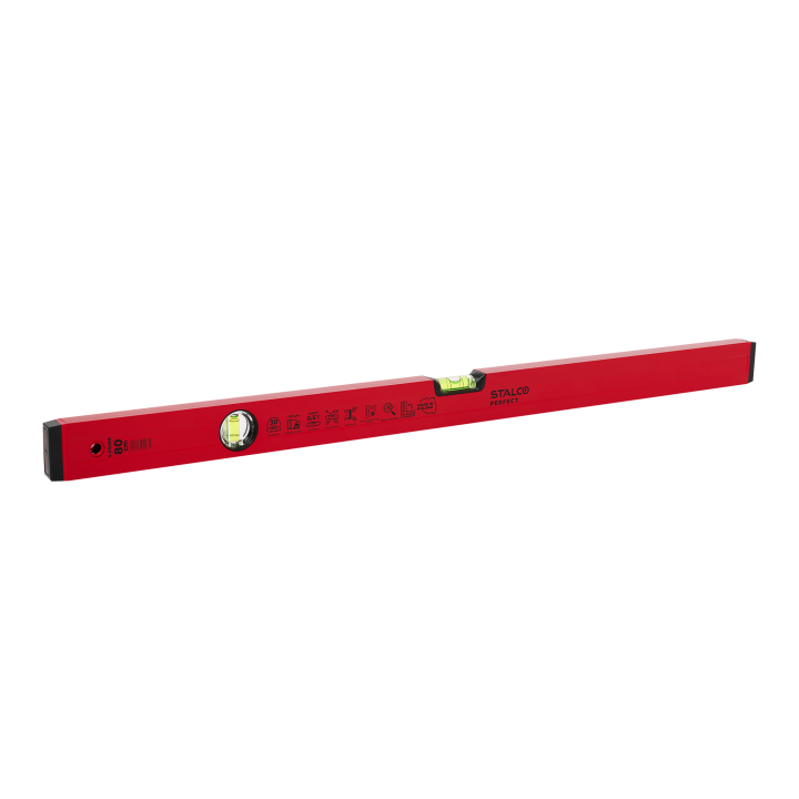 Poziomnica aluminiowa 80cm czerwona STALCO PERFECT S-65080