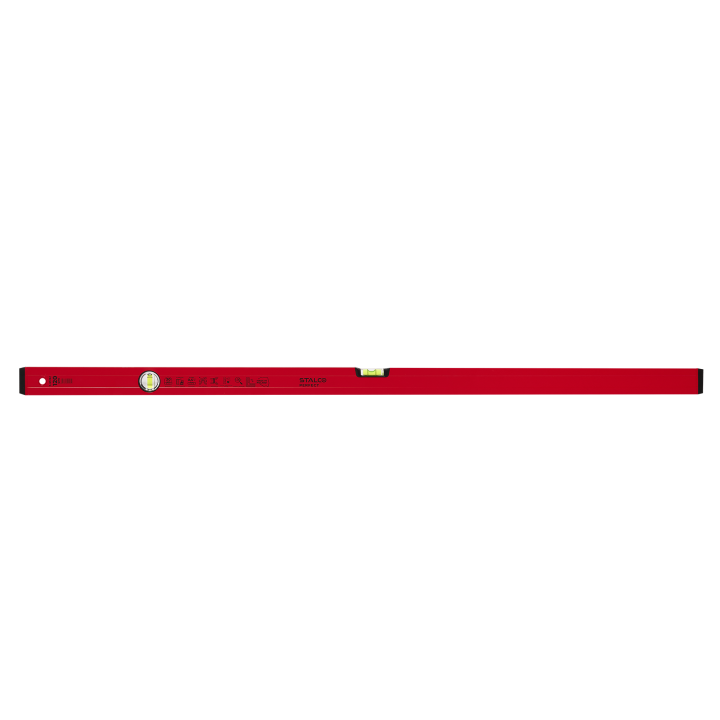 Poziomnica aluminiowa 120cm czerwona STALCO PERFECT S-65122