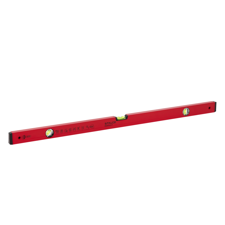 Poziomnica aluminiowa 100cm / 45° czerwona STALCO PERFECT S-65159