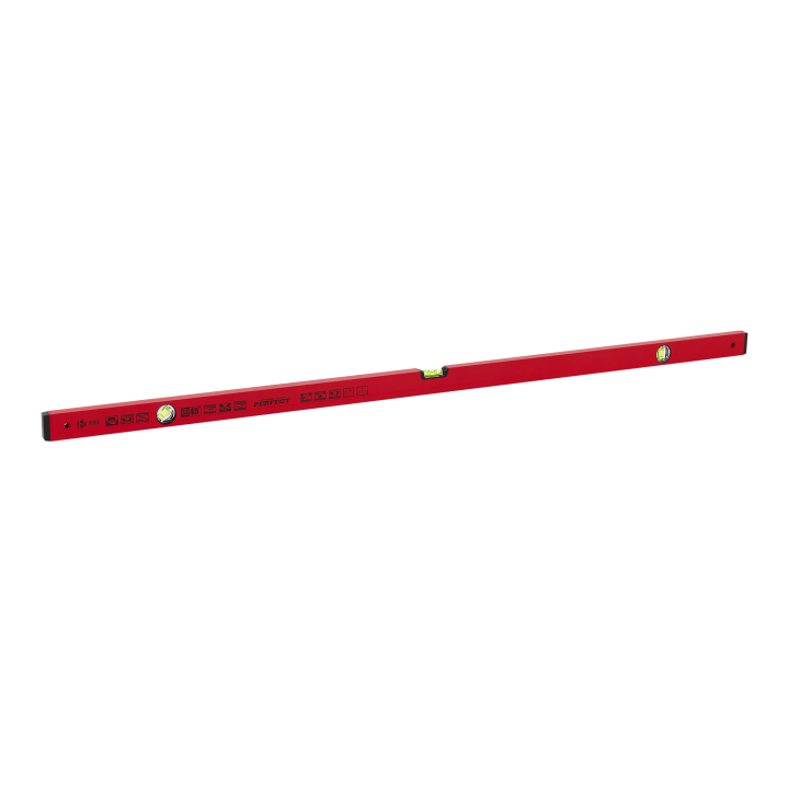 Poziomnica aluminiowa 150cm / 45° czerwona STALCO PERFECT S-65163