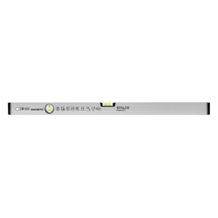 Poziomnica aluminiowa anodowana z magnesem 80cm STALCO PERFECT S-65744