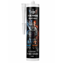 Klej hybrydowy montażowy HEROS STALCO PERFECT biały 290 ml bardzo mocny