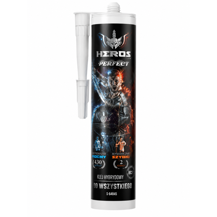 Klej hybrydowy montażowy HEROS STALCO PERFECT biały 290 ml bardzo mocny