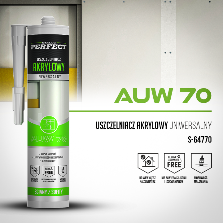 Akryl uniwersalny biały STALCO PERFECT 280 ml uszczelniacz