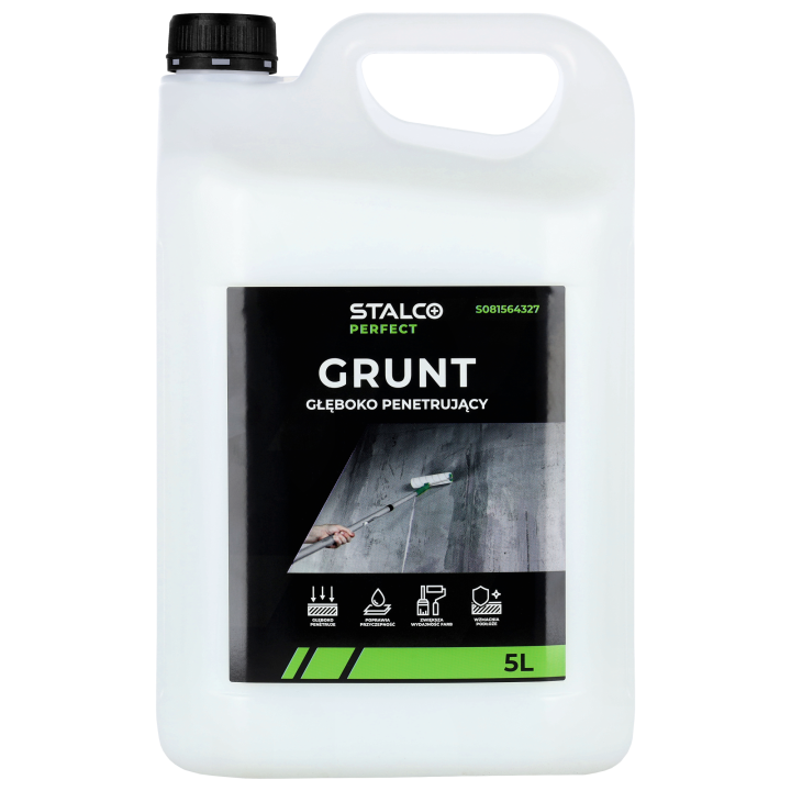 Grunt głęboko penetrujący STALCO PERFECT 5L akrylowy pod farby i tynki