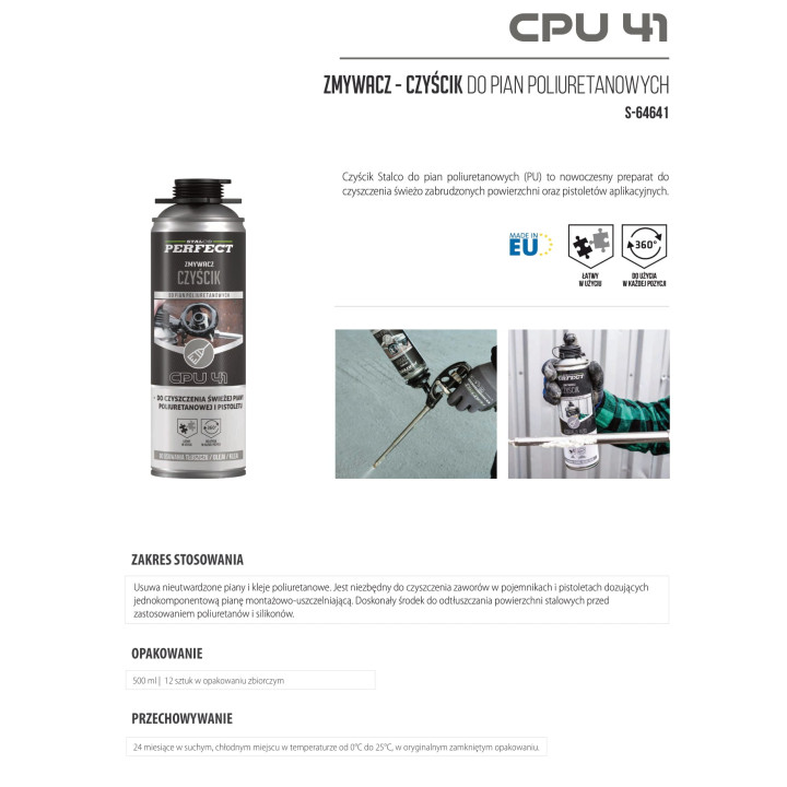 Czyścik do pian poliuretanowych CPU 41