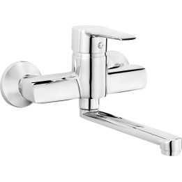 BATERIA UMYWALKOWA ŚCIENNA - ECO-GŁOWICA OBROTOWA CHROM CORIO BFCE050M