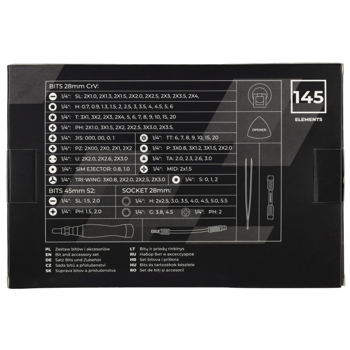 Zestaw do serwisowania smartfonów 145 elementów