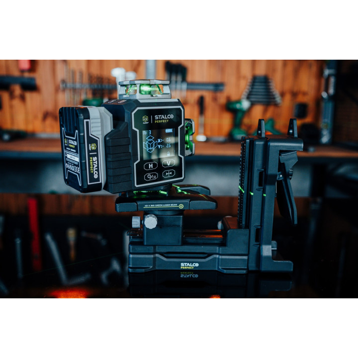 Laser krzyżowy 4D LLP4DG zielony STALCO PERFECT S058598012