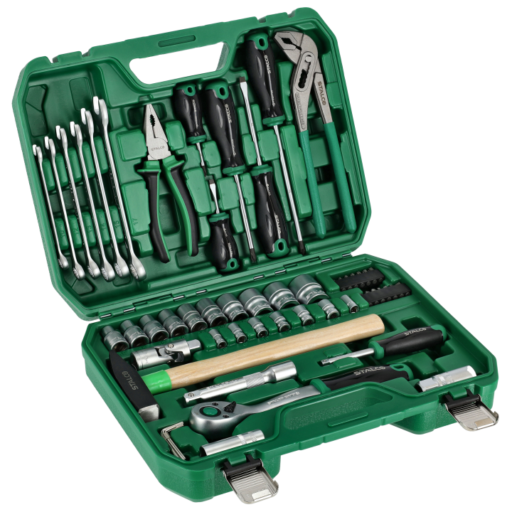 ZESTAW NARZĘDZI 1/2” 1/4” 55 EL. GRZECHOTKA 90T BMC STALCO S011100055