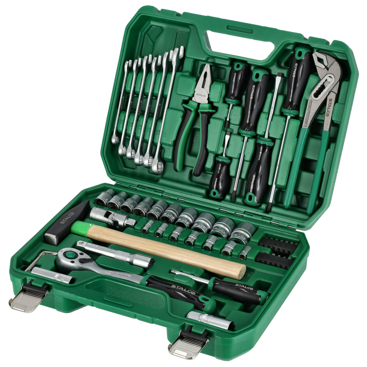 ZESTAW NARZĘDZI 1/2” 1/4” 55 EL. GRZECHOTKA 90T BMC STALCO S011100055