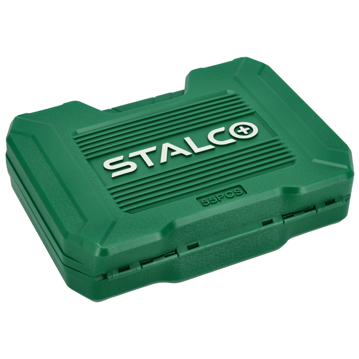ZESTAW NARZĘDZI 1/2” 1/4” 55 EL. GRZECHOTKA 90T BMC STALCO S011100055