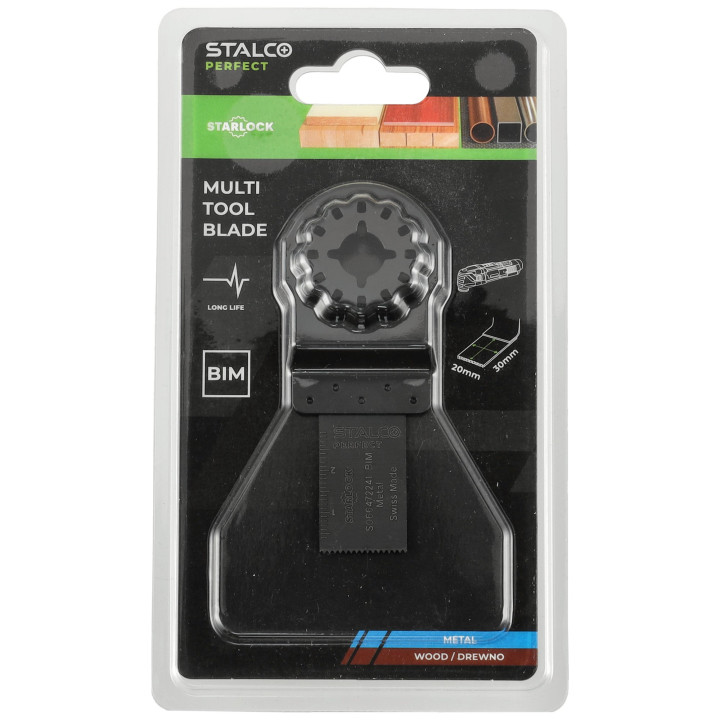 Brzeszczot BIM-METAL/DREWNO do cięcia wgłęb. 20x30mm STARLOCK AIZ 20 AB STALCO PERFECT S066472241