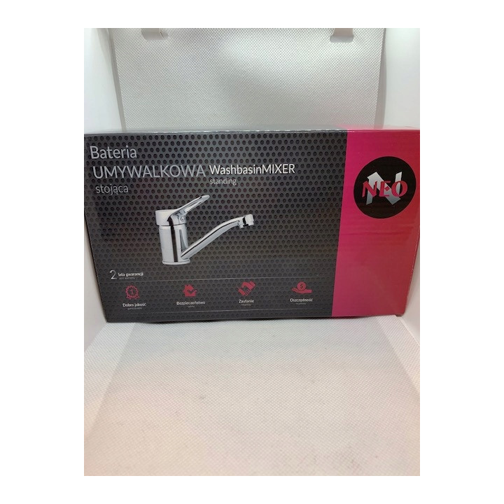 BATERIA UMYWALKOWA Z OBROTOWĄ WYLEWKĄ OBROTOWA CHROM VERO BOW 026M