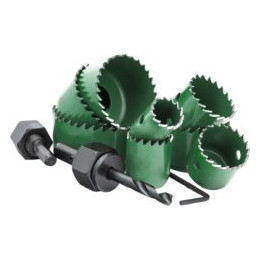 Otwornice do drewna STALCO 63–127 mm zestaw 8 elementów S-27908