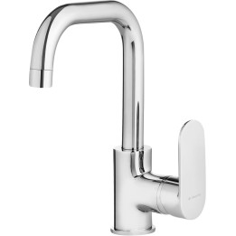 BATERIA UMYWALKOWA Z PROSTOKĄTNĄ WYLEWKĄ OBROTOWA CHROM ALPINIA BGA 024M
