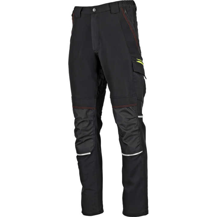 Spodnie robocze STALCO STINGER czarne stretch softshell rozmiar XS